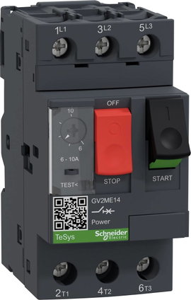 Schneider Electric GV2ME14 GV2ME14 Motorvédő kapcsoló 1 db