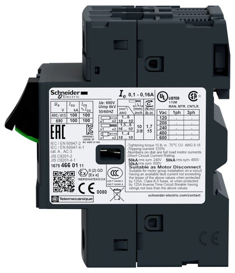 Schneider Electric GV2ME14 GV2ME14 Motorvédő kapcsoló 1 db 2. kép