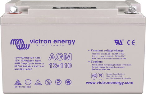 Victron Energy Blue Power BAT412101104 Szolár akku 12 V 110 Ah Ólom-zselés (Sz x Ma x Mé) 330 x 220 3. kép