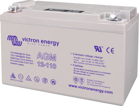 Victron Energy Blue Power BAT412101104 Szolár akku 12 V 110 Ah Ólom-zselés (Sz x Ma x Mé) 330 x 220 4. kép