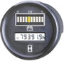 Autós akkufeszültség és üzemóra számláló műszer 12V 0 - 99999.9 h Ø 52 mm Bauser 830 bélyegkép
