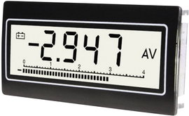 Digitális panelműszer, panelméter 0,1 mV - 300 V/DC/AC TDE Instruments DPM802-TW