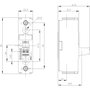 Félvezető relé, Sirius 3RF21 Siemens 3RF2130-1AA02 Terh.áram 30 A Kapcsolási feszültség 24 - 230 V/A 2. bélyegkép