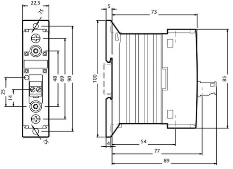 Félvezető kontaktor, védőkapcsoló Sirius 3RF23 Siemens 3RF2310-1AA02 kimenet 10,5 A 24 - 230 V/AC 4. kép
