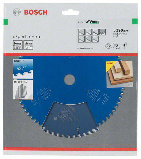 Bosch Accessories Expert for Wood 2608644050 Körfűrészlap 190 x 30 x 1.6 mm Fogak száma (collonként) 2. kép