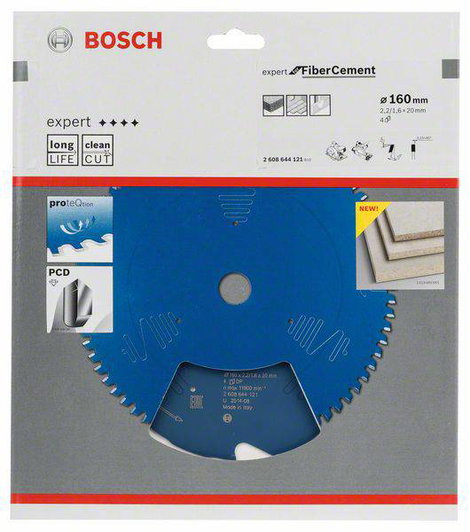 Bosch Accessories Expert for Fiber Cement 2608644121 Körfűrészlap 160 x 20 x 1.6 mm Fogak száma (col 2. kép