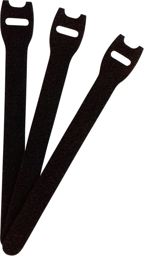 Tépőzáras kábelkötöző 150 x 13 mm, fekete, Fastech E1-1-330-B100