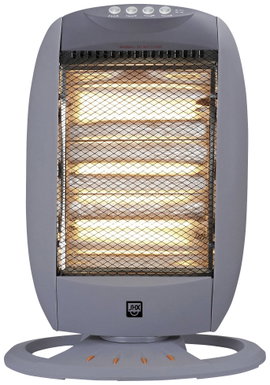 Halogén fűtőtest 30 m² 1200 W, ezüst/fekete, SHX SHX24HS1200