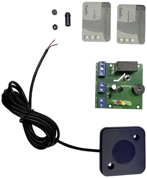 TowiTek RFID belépés ellenőrző 12 V/DC, 9 V/AC, 12 V/AC 2. kép