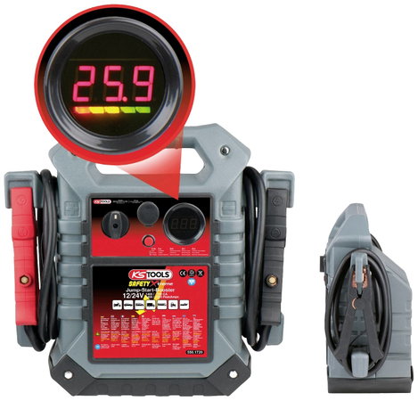 Autós gyorsindító rendszer 4400 A 12 V 2200 A 24 V, KS Tools 550.1720 2. kép