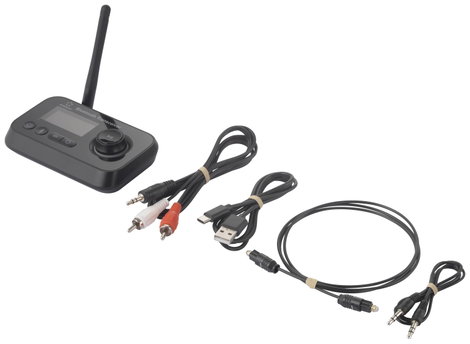 Bluetooth zene adó/vevő Bluetooth 5.0, beépített LED kijelző, 10 m, Renkforce RF-BTR-210 4. kép