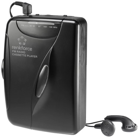Walkman, hordozható kazettás lejátszó FM rádióval, mono, Renkforce RF-CP-150 3. kép