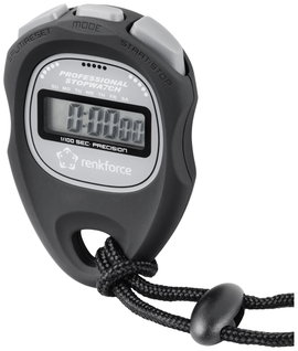 Renkforce WT-034 Digitális stopperóra Fekete