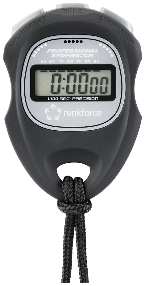 Renkforce WT-034 Digitális stopperóra Fekete 2. kép