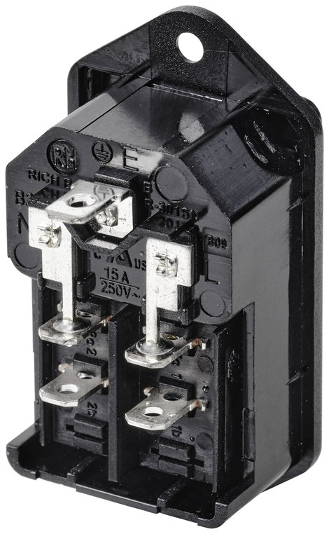 TRU COMPONENTS TC-10088376 Üzemi eszköz csatlakozó Dugó, beépíthető, függőleges Össz pólusszám: 3 10 2. kép