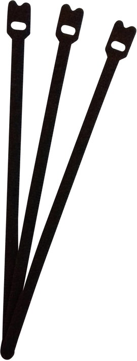 Tépőzáras kábelkötöző, 200 x 7 mm, fekete, Fastech ETK-7-200-9999