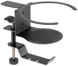 SpeaKa Professional SP-HCH-120 Fejhallgató tartó Beépített kábelvezető Fekete