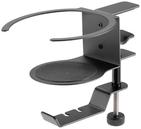 SpeaKa Professional SP-HCH-120 Fejhallgató tartó Beépített kábelvezető Fekete 2. kép