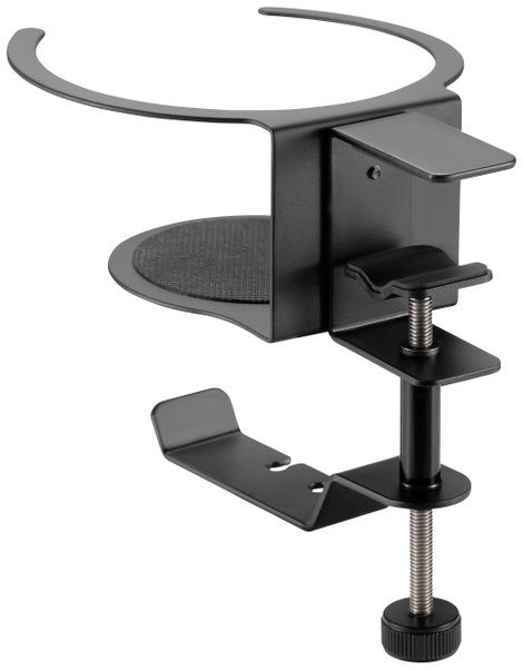 SpeaKa Professional SP-HCH-120 Fejhallgató tartó Beépített kábelvezető Fekete 3. kép
