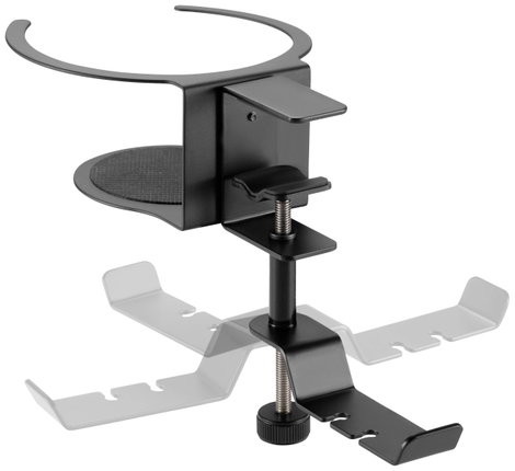 SpeaKa Professional SP-HCH-120 Fejhallgató tartó Beépített kábelvezető Fekete 6. kép