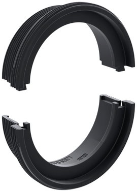 CONTA-CLIP KDS-RGA M63 BK Menet- és reteszelés adapter Lemezvastagság (max.) 7 mm Poliamid 6.6 Feket