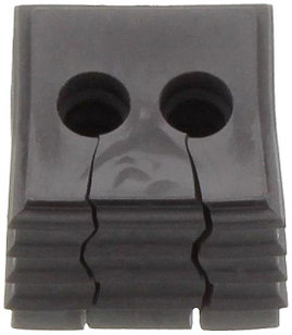 CONTA-CLIP KDS-DE 2X5-6 BK Tömítő elem Termoplasztikus elasztomer Fekete 10 db