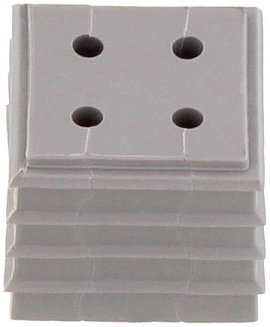 CONTA-CLIP KDS-DE 4X2-3 GR Tömítő elem Termoplasztikus elasztomer Szürke 10 db