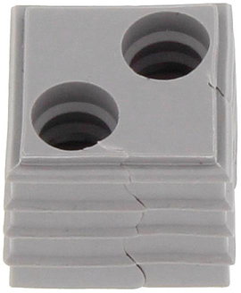 CONTA-CLIP KDS-DE 2X8 GR Tömítő elem Termoplasztikus elasztomer Szürke 10 db