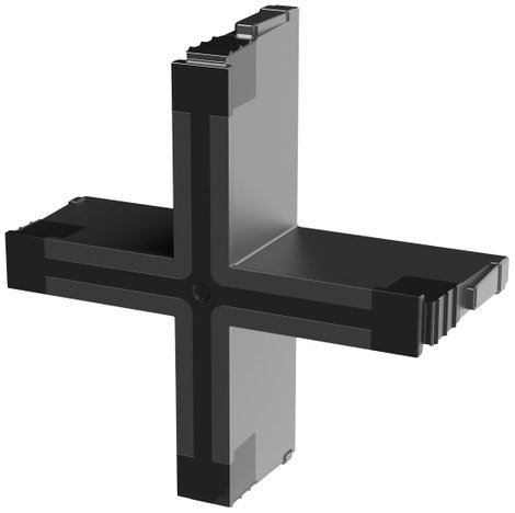 CONTA-CLIP KDS-Inlay 4 BK Kábelátvezető Poliamid 6.6 Fekete 5 db 2. kép