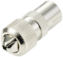 TRU COMPONENTS TC-10101532 Koax alj Fém Csatlakozók: Koaxiális alj, IEC Ø (kábel tartóval): 5 mm 1 d