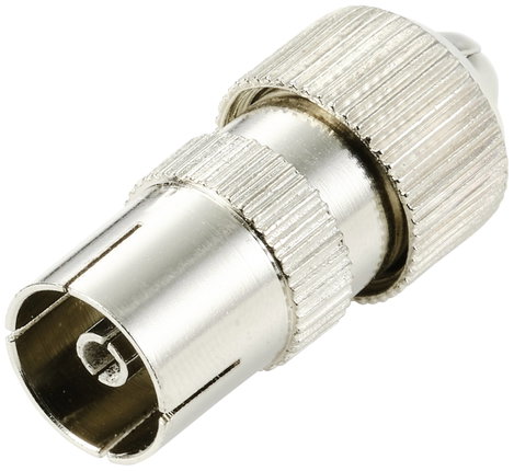 TRU COMPONENTS TC-10101532 Koax alj Fém Csatlakozók: Koaxiális alj, IEC Ø (kábel tartóval): 5 mm 1 d 2. kép