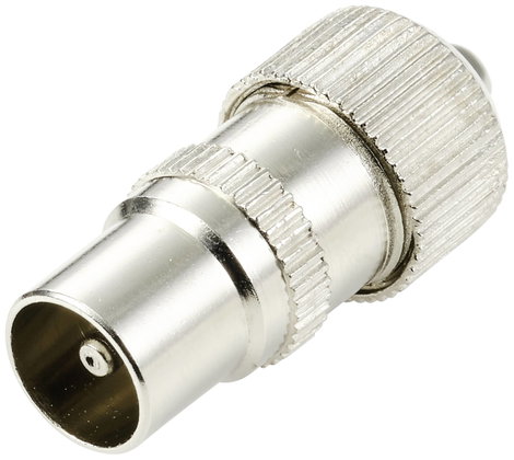 TRU COMPONENTS TC-10101528 Koax dugó Fém Csatlakozók: Koaxiális dugó, IEC Ø (kábel tartóval): 5 mm 1 2. kép