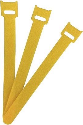 Tépőzáras kábelkötöző, 150 mm x 13 mm, sárga, Fastech ETK-3-150-0000