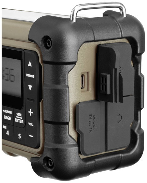 Sangean MMR-99 Kültéri rádió URH Vészhelyzeti rádió, Bluetooth® Napelem, Fröccsenő víz ellen védett, 12. kép