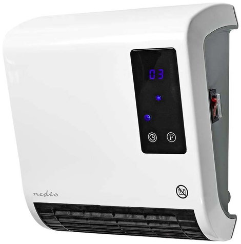 Nedis HTBA20WT Kerámia fűtőventilátor HTBA20WT 20 m² Fehér, Szürke 4. kép