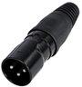 Rean AV RCX3M-Z-001-1 XLR csatlakozó Dugó, egyenes Pólusszám: 3 1 db bélyegkép