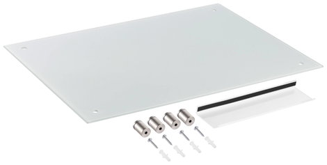 SpeaKa Professional Üveg mágnestábla SP-BWM-200 (Sz x Ma) 600 mm x 450 mm Fehér sima Lerakóval 4. kép