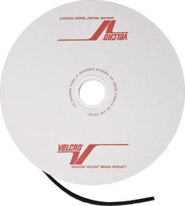 Tépőzár bolyhos és horgos fél, 1 m x 25 mm, fekete, méteráru, Velcro ONE-WRAP
