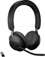 Jabra Evolve2 65 MS Telefon On Ear headset Bluetooth® Stereo Fekete Hangerő szabályozás, Elemtöltés bélyegkép