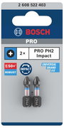 Bosch Accessories Impact Control 2608522403 Bit készlet 2 darab Kereszthornyú Phillips 3. bélyegkép