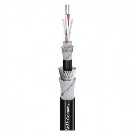 Sommer Cable 200-0241AQ Mikrofonkábel 2 x 0.25 mm² Fekete méteráru