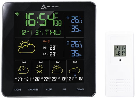 WiFi-s időjárásjelző állomás, MX6036B RF-5050588 3. kép