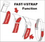Öntapadós tépőzáras biztonsági öv, 220 mm x 20 mm, szürke, Fastech F101-20-FT-220M 4. bélyegkép