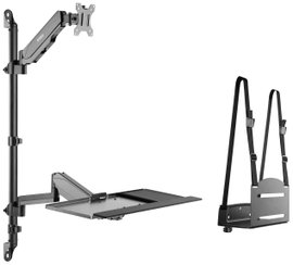 Fali billentyűzet- és monitortartó 43,2 - 81,3 cm (17 - 32) SpeaKa Professional SP-MM-710