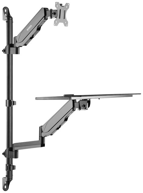 Fali billentyűzet- és monitortartó 43,2 - 81,3 cm (17 - 32) SpeaKa Professional SP-MM-710 5. kép