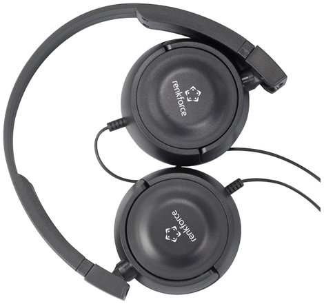 Renkforce RF-HS-130 On Ear fejhallgató Vezetékes Stereo Fekete Hangerő szabályozás 5. kép