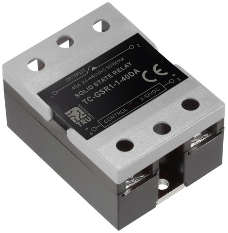 TRU COMPONENTS Félvezető relé TC-GSR-1-40DA 40 A Kapcsolási feszültség (max.): 480 V/AC Egyenáram át 2. kép