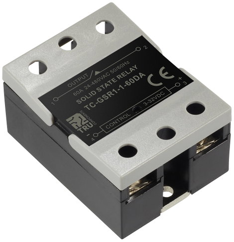 TRU COMPONENTS Félvezető relé TC-GSR-1-60DA 60 A Kapcsolási feszültség (max.): 480 V/AC Egyenáram át 2. kép