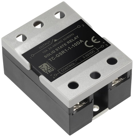 TRU COMPONENTS Félvezető relé TC-GSR-1-10DA 10 A Kapcsolási feszültség (max.): 480 V/AC Egyenáram át 2. kép