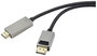 Renkforce Kijelző csatlakozó / HDMI Összekötőkábel DisplayPort dugó, HDMI-A dugó 2.00 m Fekete UHD 8 bélyegkép